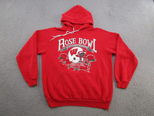 Vintage 90s Wisconsin Badgers 1994 Rose Bowl Hoodie SZ XL USA Made Bucky Badger