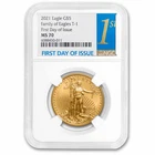 2021 1/10 oz American Gold Eagle (Type 1) MS-70 NGC (FDI)