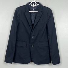 J.Crew Crewcuts boys navy 100 cotton two button blazer, size 12.