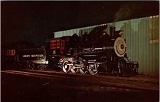 Green Mountain RR Locomotive No. 15 Rutland VT Vintage Postcard