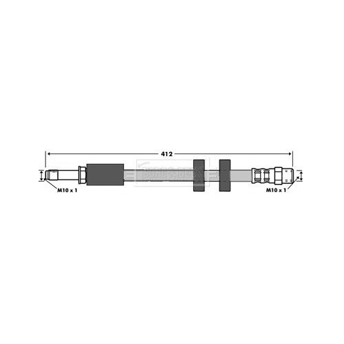 BORG & BECK Brake Hose BBH7295