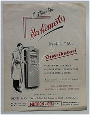 Distributori Benzina - Metron Oil Beckemeter modello M - Anni '40 - forties - UK