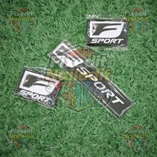3pcs Glossy Black Fender Rear Side Door Adhesive Badge For F-sport Letter Emblem