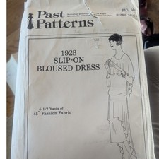Past Patterns 0502 - Mid-1920s Slip-On Bloused Sewing Pattern Sizes 10-16 Uncut