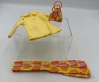 Vtg.Fashion Ave.Barbie Doll It's My Party 56111 Yellow Retro Pants/ Shirt/purse