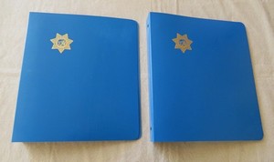 Lot of Two 1-1/2” CHP California Highway Patrol Binders ~ Prison Made