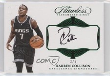 2016 Panini Flawless Excellence Signatures Emerald 3/5 Darren Collison Auto 3d3