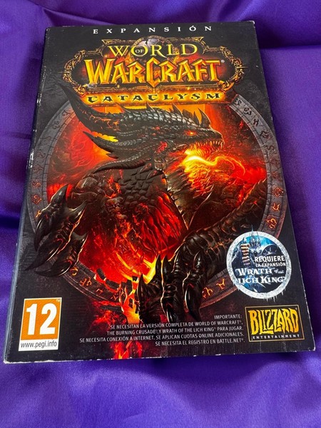 World of Warcraft Cataclysm Expansion Set PC DVD-ROM Spanish , nuevo