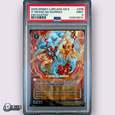 It Means No Worries 208/204 Enchanted PSA 9 POP 90 Reign of Jafar Disney Lorcana