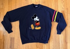 Vintage 80s Mickey Mouse Disney Character Fashion Sweatshirt Sz XL