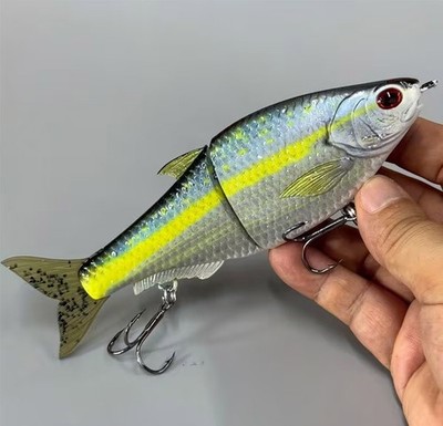   51g Sinking Multi-Joint Angelköder - Blue & Golden Swimbait
