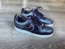 Nike Court Vision Womens Size 8.5 Low Premium Shoes Sneakers Cave Purple DM0838