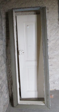 Antike Jugendstil Tür ca. 169 cm x 49 x 3cm  Innentür  Massivholz  mit Türrahmen