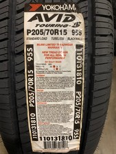 4 New 205 70 15 Yokohama Avid Touring-s All Season Tires