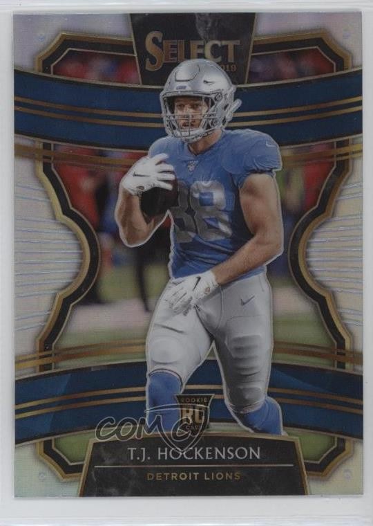 2019 Panini Select Concourse Silver Prizm TJ Hockenson #38 4f5