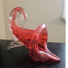 Vintage Murano Art Glass Cornucopia Vase,
