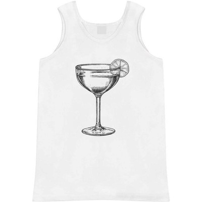 Trägershirt/Tanktop ''Cocktailglas mit Limette'' für Erwachsene (AV049229)