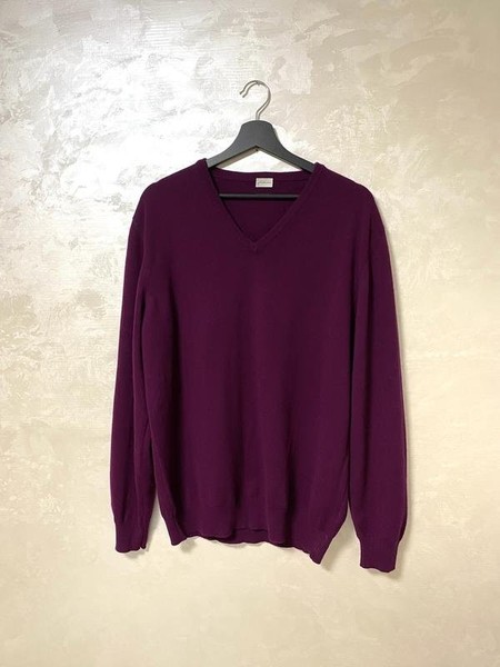 Men Falconeri Sweater Purple Cashmere 42 / XL / 50