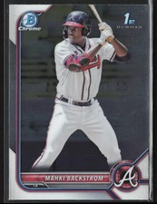 2022 Bowman Mahki Backstrom BCP-121 1st Chrome | Atlanta Braves