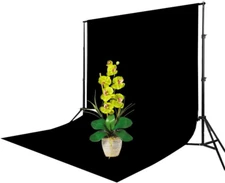 Black Velvet Photography Backdrop,Light Absorbing Non Reflective Solid Professio