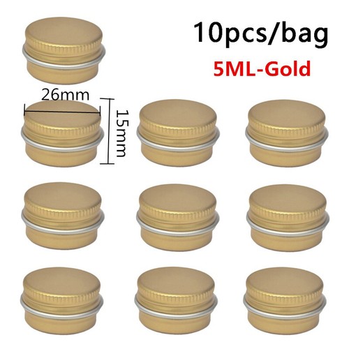 5-100ML Aluminium Tin Jar Small Round Box Storage Pot Lip Balm Cosmetics Jars - Picture 17 of 37