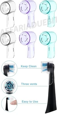 ORAL-B cover testina oral b copri testina cover custodia spazzolino elettrico denti 6pz