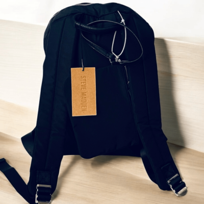 NWT Steve Madden BRICHH Black Signature Logo Multi pockets Backpack Bag & Pouch NWT Steve Madden BRICHH Black Signature Logo Multi pockets  main image 4