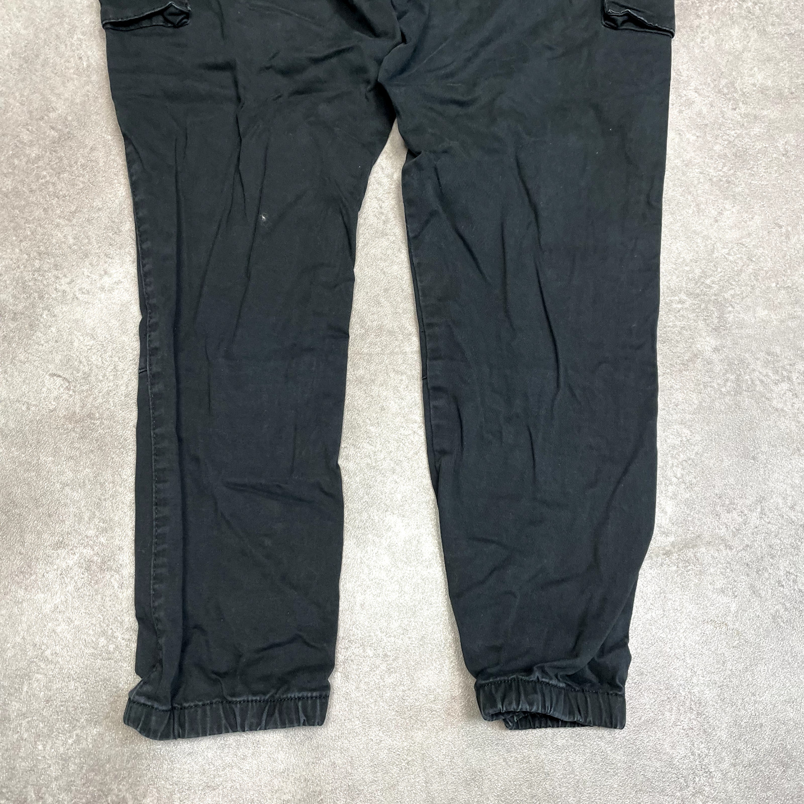 Vintage Cargo Trousers Mens Tech Y2K Workwear Outdoor Pants, Black, 30" image 9