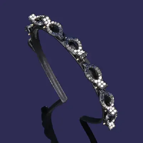 Pearl Rhinestone Bang Clip Headband Women Girl Hair Accessories Elegant