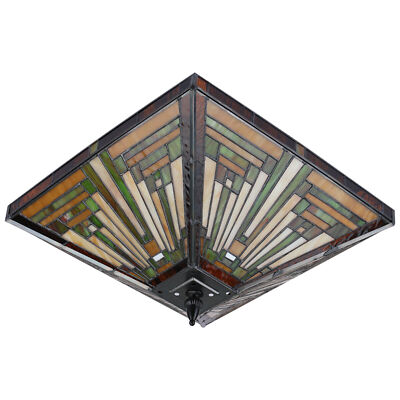 Tiffany Style Stained Glass Shade Ceiling Light Lamp Chandelier Fixture Decor