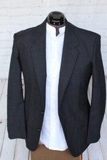 Town Craft Suit 2pc 40L Jacket  Pants Blue w Dark Red Strips -Great Suit 