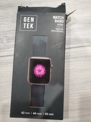 GenTek Watch Sport band for Apple  Midnight, (42mm, 44mm, 45mm)