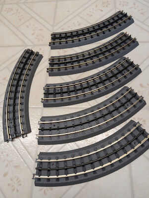 MTH Rail King RealTrax O-31 Curved Track Section O Gauge Lot Of 6 Plus ...