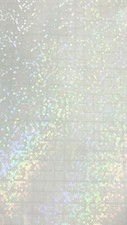 Self Adhesive Sparkle Dots Bubbles Holographic Vinyl Overlay Cold Laminate Sheet