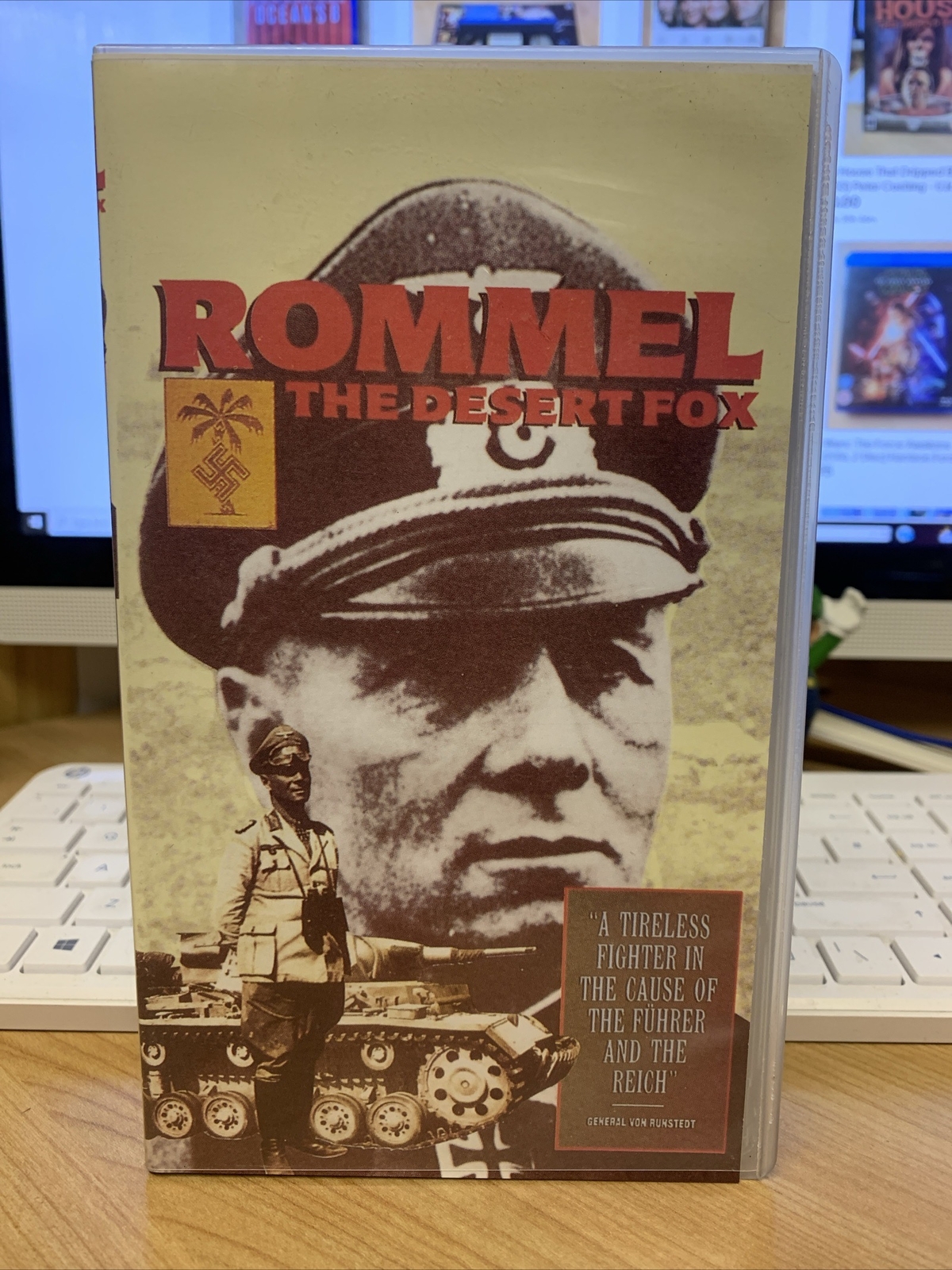Rommel The Desert Fox - VHS Video Tape - WW2 - History - B/W - U.k PAL ⭐️VGC⭐️