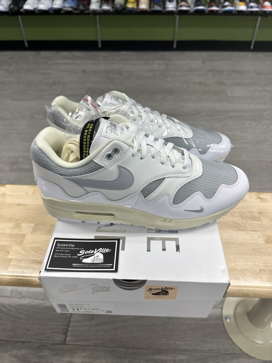Size 11.5 - Nike Air Max 1 x Patta White 2022 | eBay