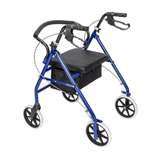 Rollator Walker with Seat and Wheels - Rolling Walker for Seniors Adjustable