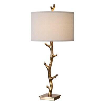 Javor Tree Branch Table Lamp Antique Gold Rustic Elegance  ~ Uttermost 27546