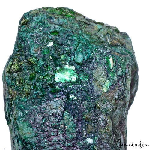 Certified 5430 Ct Colombian Green Emerald Natural Rough Huge Loose Gem Specimen - Picture 8 of 9