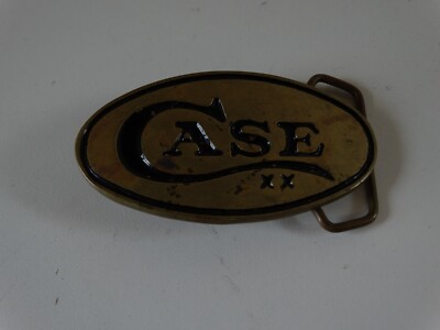 1978 Vintage Case XX Knives Belt Buckle Brass Knife Baron Buckle