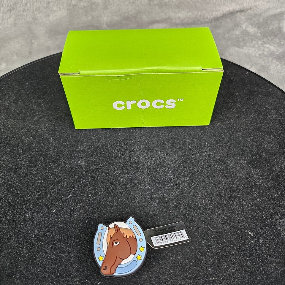 Crocs 10012438 Jibbitz Horse Girl Badge Shoe Charm Unisex Kids