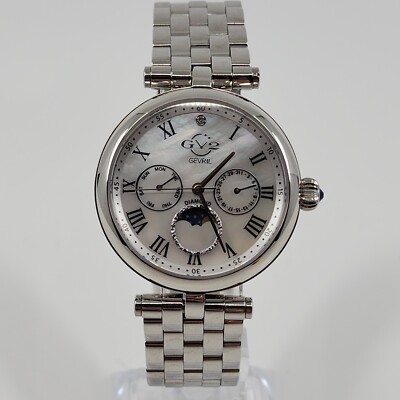 Gv2 by Gevril Women's 12518 Florence MOP Dial SS Bracelet Swiss