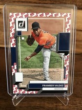2022 Donruss Baseball Base One Hundred #175 Framber Valdez /100 - Houston Astros
