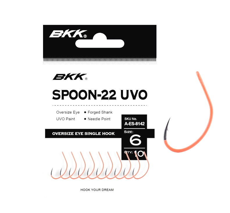 Ложка BKK-22 штуки для кунсткредера UVO Haken Forellenhaken для ложек