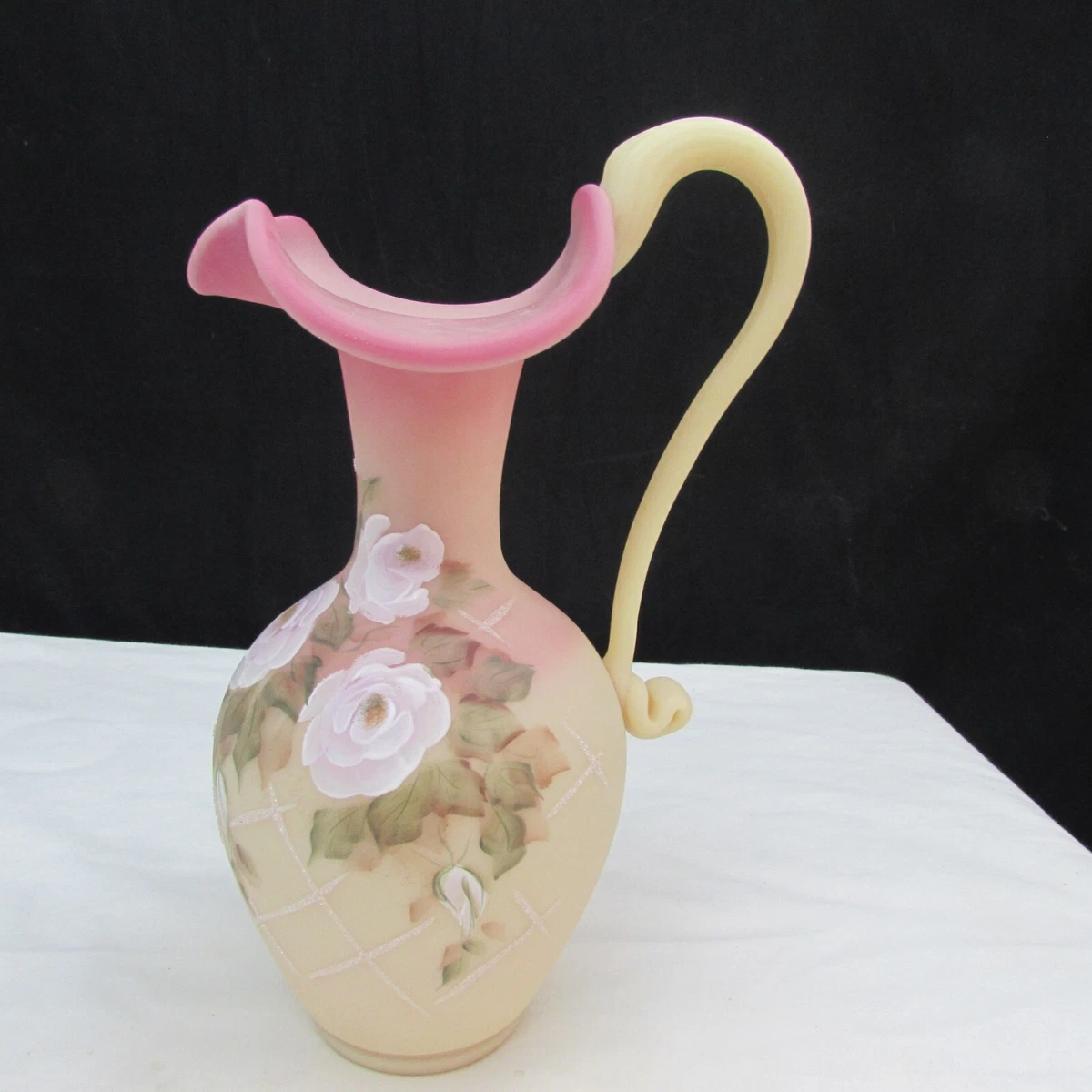 Fenton Burmese Pitcher for sale | eBay