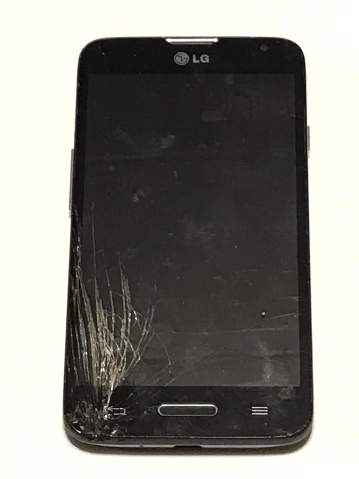 LG Realm LS620 4GB - Black (Boost) Smartphone Cracked Screen Nonworking Good ESN - Image 2 of 3