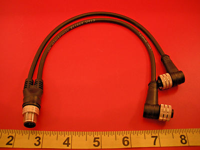 Efector E11664 Sensor Y Connection Cable M12 5-Pin Female/Male New Nnb