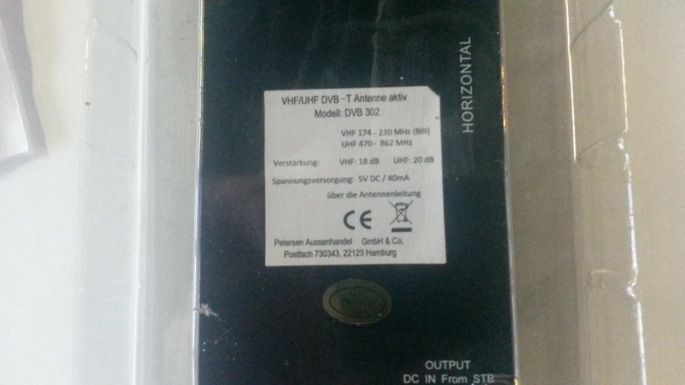 Sehr leistungsstarke  VHF/UHF+DVBT ANTENNE für Radio + TV max. 20db Verstärkung - Bild 2 von 4