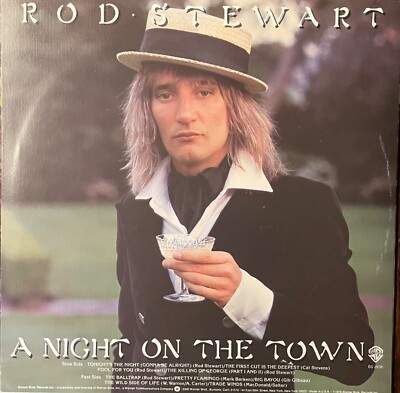 Rod Stewart a night on the town vinyl record