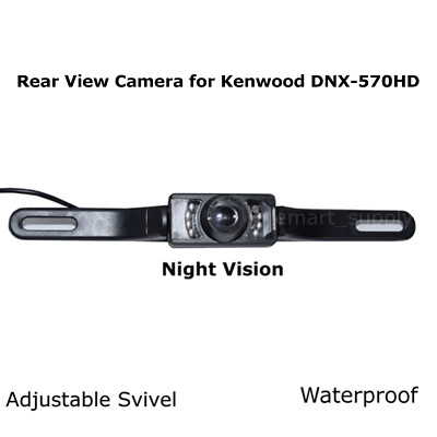 Rear View Camera Backup License Plate Night for Kenwood DNX-570HD DNX570HD